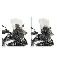 KAPPA SZYBA BMW R 1300GS '24-'25 R 1300 GS ADVENTURE '25 (51 X 44,5CM) PRZEZROCZYSTA ( DO MODELI Z RADAREM )