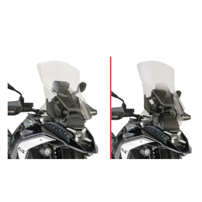 KAPPA SZYBA BMW R 1300GS '24-'25 R 1300 GS ADVENTURE '25 (51 X 44,5CM) PRZEZROCZYSTA ( DO MODELI Z RADAREM )