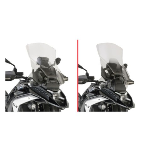 KAPPA SZYBA BMW R 1300GS '24-'25 R 1300 GS ADVENTURE '25 (51 X 44,5CM) PRZEZROCZYSTA ( DO MODELI Z RADAREM )