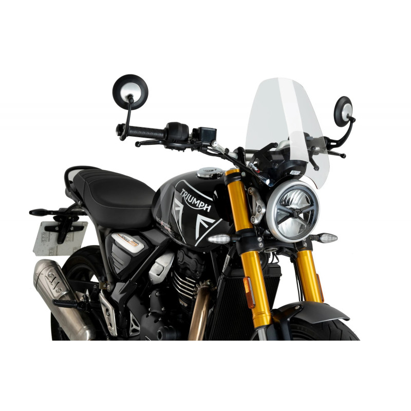 OWIEWKA PUIG DO TRIUMPH SCRAMBLER 400X / SPEED 400 24 (SPORT) PRZEZROCZYSTA