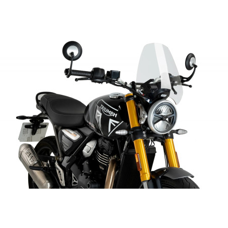 OWIEWKA PUIG DO TRIUMPH SCRAMBLER 400X / SPEED 400 24 (SPORT) PRZEZROCZYSTA