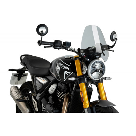 SZYBA PUIG DO TRIUMPH SCRAMBLER 400X / SPEED 400 24 (SPORT) LEKKO PRZYCIEMNIONA