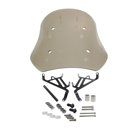 SZYBA POWER FORCE 40CM PRZYCIEMNIANA Z MOCOWANIAMI QJMOTOR SRV600V