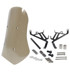 SZYBA POWER FORCE 40CM PRZYCIEMNIANA Z MOCOWANIAMI QJMOTOR SRV600V