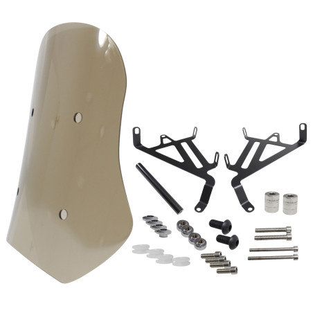 SZYBA POWER FORCE 40CM PRZYCIEMNIANA Z MOCOWANIAMI QJMOTOR SRV600V