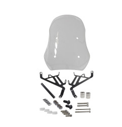 SZYBA POWER FORCE 45CM PRZEZROCZYSTA Z MOCOWANIAMI QJMOTOR SRV600V