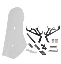 SZYBA POWER FORCE 45CM PRZEZROCZYSTA Z MOCOWANIAMI QJMOTOR SRV600V