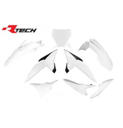 RACETECH (RTECH) KOMPLET PLASTIKÓW KTM SX 85 '25 KOLOR BIAŁY / CZARNY