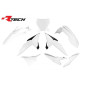 RACETECH (RTECH) KOMPLET PLASTIKÓW KTM SX 85 '25 KOLOR BIAŁY / CZARNY