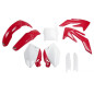 Komplet plastików UFO z osłonami teleskopów Honda CRF 250R 2006-2007 OEM czerwony/biały