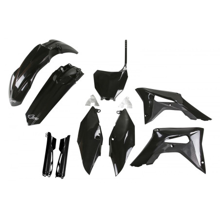 UFO komplet plastików z osłonami lag Honda CRF 250R 2018-2021 / CRF 450R 2017-2020 czarny