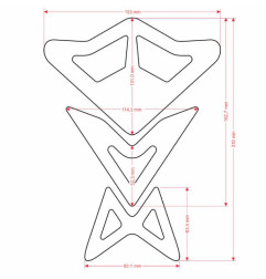 ONEDESIGN Tankpad transparentny SUN