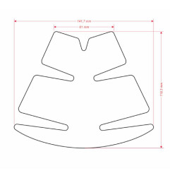 ONEDESIGN Tankpad carbon per 749-999