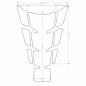 ONEDESIGN Tankpad SLIM 696 MONSTER czarny/transparentny base ONEDESIGN Tankpad SLIM 696 MONSTER czarny/transparentny base