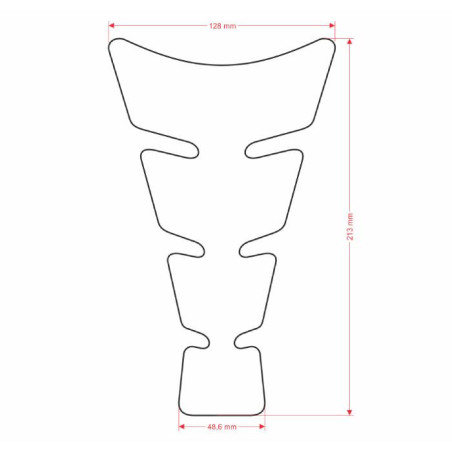 ONEDESIGN Tankpad Spirt Duke czarny/transparentny