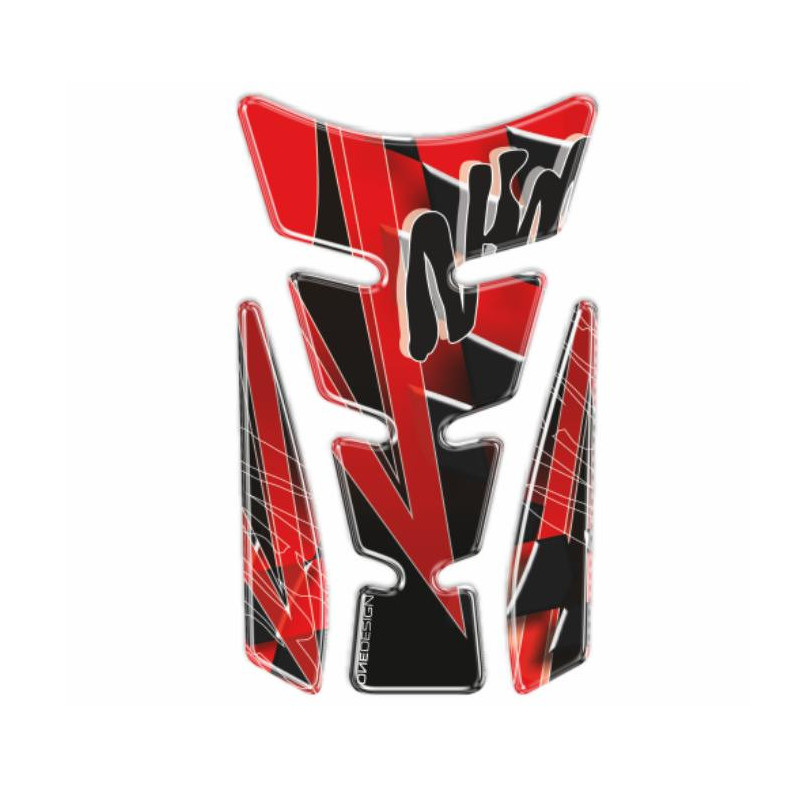 ONEDESIGN Tankpad Spirit shape Limited Edition logo N czerwony