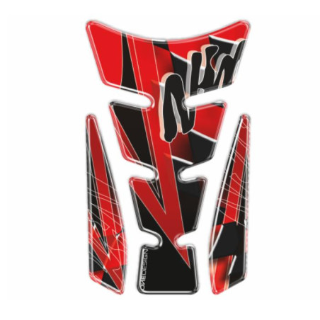 ONEDESIGN Tankpad Spirit shape Limited Edition logo N czerwony