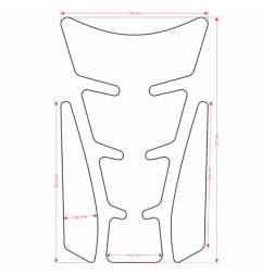 ONEDESIGN Tankpad Spirit shape Limited Edition logo D