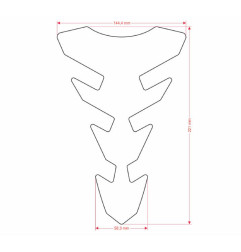 ONEDESIGN Tankpad Expression Slim Tribal szary