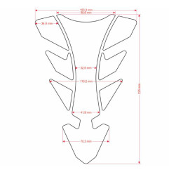 ONEDESIGN Tankpad future with application tape born to race