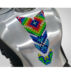 ONEDESIGN Tankpad czarny EDITION colouczerwony dots