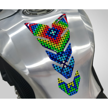 ONEDESIGN Tankpad czarny EDITION colouczerwony dots