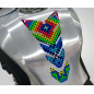 ONEDESIGN Tankpad czarny EDITION colouczerwony dots