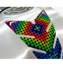 ONEDESIGN Tankpad czarny EDITION colouczerwony dots