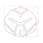 ONEDESIGN Tankpad IROBOT carbon ONEDESIGN Tankpad IROBOT carbon