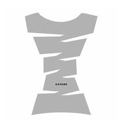 OXFORD TANKPAD VINYL JAGGED NAKLEJKA NA ZBIORNIK KOLOR SREBRNY