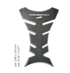Tankpad (naklejka na bak) uniwersalny - GLOSS - DESIGN - 20, 8 CM X 13, 9 CM | 8.18" X 5.47" - RESIN/POLYURET, szary, karbon