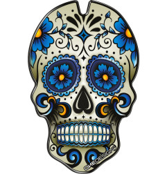 TANKPAD Onedesign SKULL, niebieski