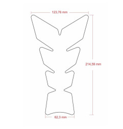 Tankpad (naklejka na bak) Onedesign uniwersalny, czarny