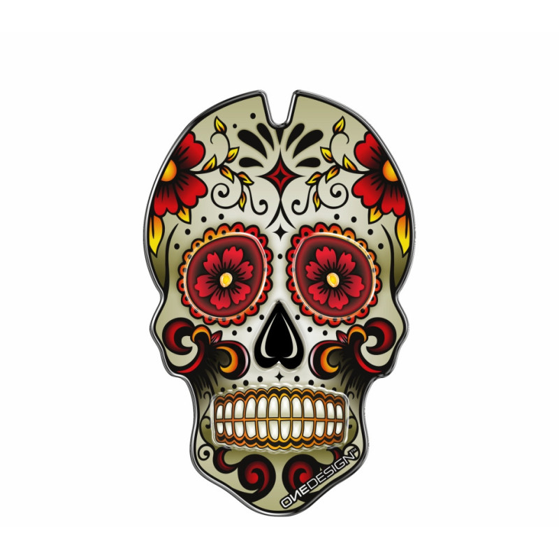 TANKPAD Onedesign SKULL, czerwony TANKPAD Onedesign SKULL, czerwony