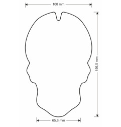 TANKPAD Onedesign SKULL, czerwony