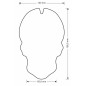 TANKPAD Onedesign SKULL, czerwony TANKPAD Onedesign SKULL, czerwony