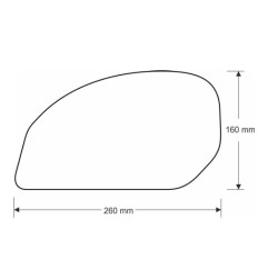 ONEDESIGN Grip Boczny HDR Uniwersalny 260x160mm transparentny