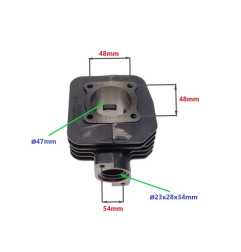 CYLINDER ŻELIWNY POWER FORCE PEUGEOT LUDIX VIVACITY 47MM 2T