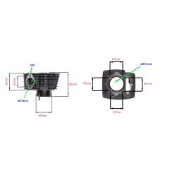 CYLINDER ŻELIWNY POWER FORCE HONDA CB150 61MM 4T
