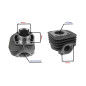 CYLINDER ŻELIWNY Z GŁOWICĄ POWER FORCE KYMCO AGILITY LIKE VITALITY 47MM 2T