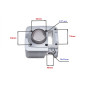 CYLINDER ŻELIWNY POWER FORCE YAMAHA YBR150 57,00MM 4T CYLINDER ŻELIWNY POWER FORCE YAMAHA YBR150 57,00MM 4T