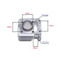 CYLINDER ŻELIWNY POWER FORCE YAMAHA YBR150 57,00MM 4T CYLINDER ŻELIWNY POWER FORCE YAMAHA YBR150 57,00MM 4T
