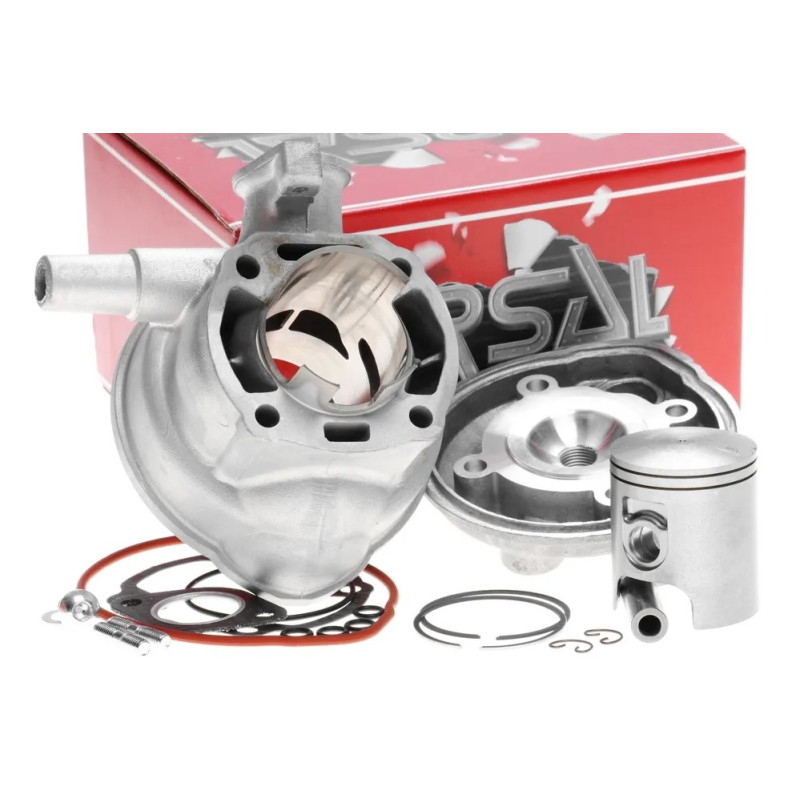 CYLINDER NICASILOWY Z GŁOWICĄ AIRSAL APRILIA SR ATALA HACKER SUZUKI KATANA LC TECH RACING 47,6MM 2T