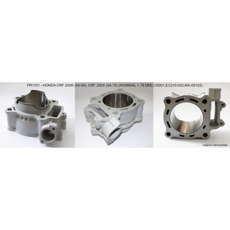 PROMX CYLINDER HONDA CRF 250 R '04-'09 , CRF 250 X '04-'17 (STD 78MM) NICASIL