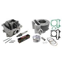 CYLINDER ŻELIWNY Z GŁOWICĄ POWER FORCE KYMCO AGILITY GY6 125 GY6 150 57,40MM 4T