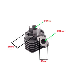 CYLINDER ŻELIWNY POWER FORCE BASIC CPI BRAVO KEEWAY MATRIX 47MM 2T