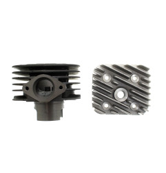 CYLINDER ŻELIWNY Z GŁOWICĄ POWER FORCE BASIC PIAGGIO SFERA VESPA GILERA TYPHOON 47MM 2T POD GŁOWICĘ CZWOROKĄTNĄ