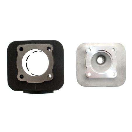 CYLINDER ŻELIWNY Z GŁOWICĄ POWER FORCE BASIC PIAGGIO SFERA VESPA GILERA TYPHOON 47MM 2T POD GŁOWICĘ CZWOROKĄTNĄ