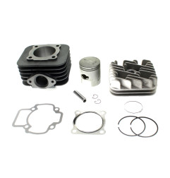CYLINDER ŻELIWNY Z GŁOWICĄ POWER FORCE BASIC PIAGGIO SFERA VESPA GILERA TYPHOON 47MM 2T POD GŁOWICĘ CZWOROKĄTNĄ