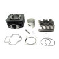 CYLINDER ŻELIWNY Z GŁOWICĄ POWER FORCE BASIC PIAGGIO SFERA VESPA GILERA TYPHOON 47MM 2T POD GŁOWICĘ CZWOROKĄTNĄ